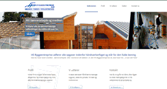 Desktop Screenshot of hs-byggeentreprise.dk